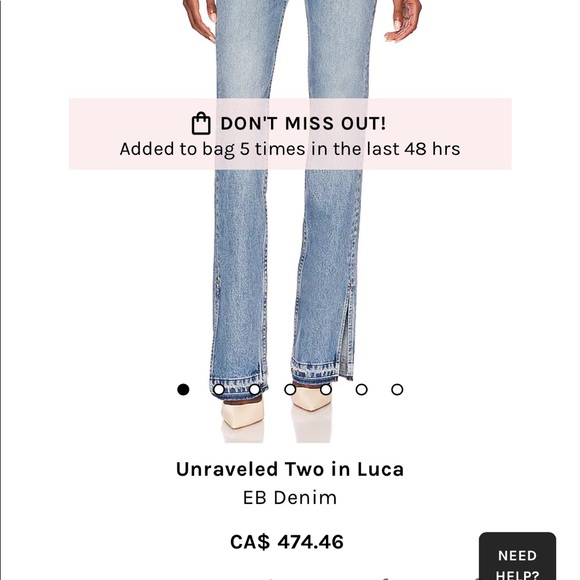 EB denim Unraveled jean size 25 - Picture 9 of 9